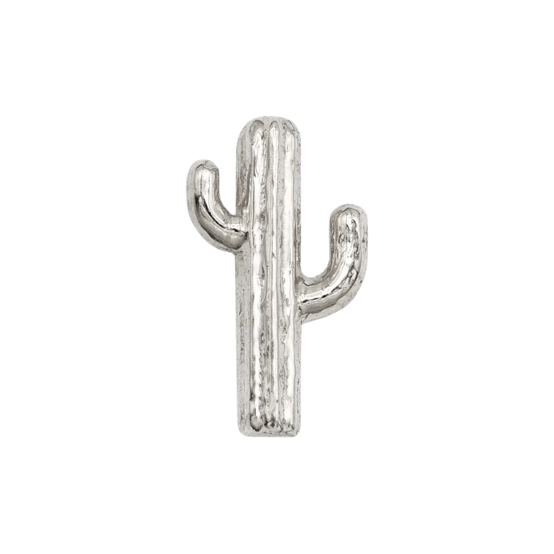 Southwest-inspired cactus gold piercing jewelry
