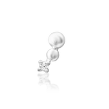 Spark End Styled with Minimalist Jewelry in Tragus Piercing