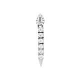 Side View Showing CZ Accents and Sleek Shape