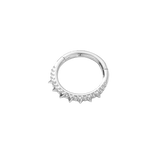 Spiked 14K septum clicker styled in ear piercing