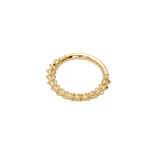 Sydney Clicker ring in 14K gold with thorn-inspired detailing