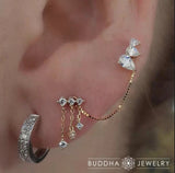 Single Box Chain – 14K Gold Piercing Chain - piercing - zone.com