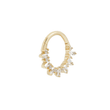 UNFORGETTABLE - CZ - SOLID 14KT GOLD CLICKER piercing-zone.com