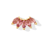 Bella – Marquise Birthstone Fan – 14K Gold Threadless End