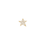 All Night Long – CZ Star Cluster – 14K Gold Threadless End - piercing - zone.com