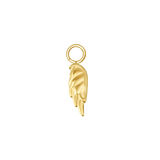 Angel Wing – 14K & 18K Gold Charm - piercing - zone.com