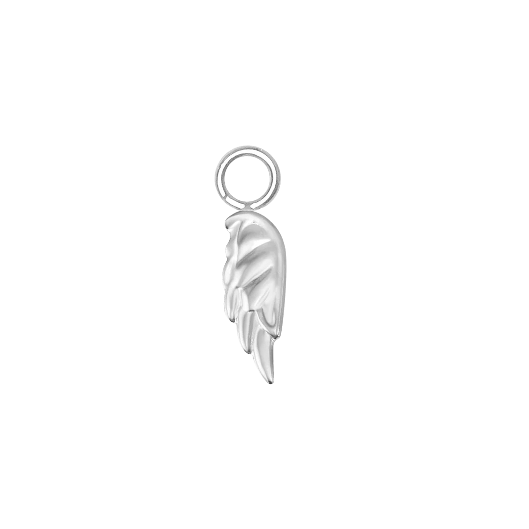 Angel Wing – 14K & 18K Gold Charm - piercing - zone.com