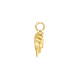 Angel Wing – 14K & 18K Gold Charm - piercing - zone.com