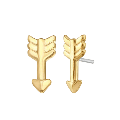 Arrow – 14K Gold Threadless & Threaded End - piercing - zone.com