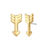 Arrow – 14K Gold Threadless & Threaded End - piercing - zone.com