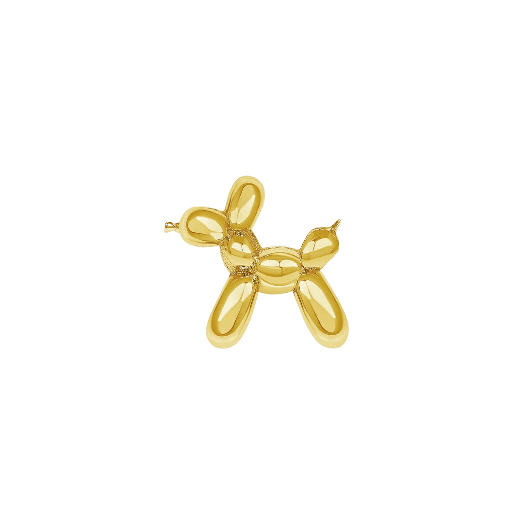 Balloon Animal – 14K/18K Gold Sculptural Threadless End - piercing - zone.com