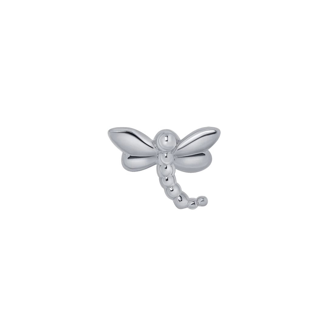 Beaded Dragonfly – 14K Gold Threadless & Threaded End - piercing - zone.com