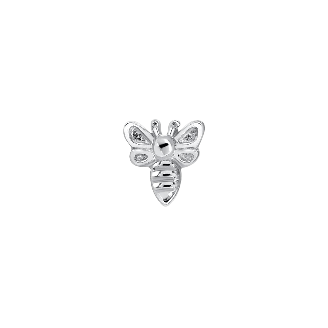 Bee – 14K Gold Threadless & Threaded End - piercing - zone.com