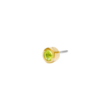 Bezel – Birthstone Dot – 14K Gold Threadless End - piercing - zone.com