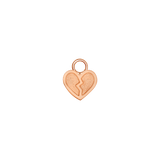 Broken Heart – 14K & 18K Gold Charm - piercing - zone.com