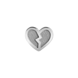 Broken Heart – 14K Gold Threadless & Threaded End - piercing - zone.com