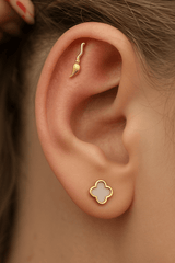 Broom – 14K Gold Threadless End - piercing - zone.com