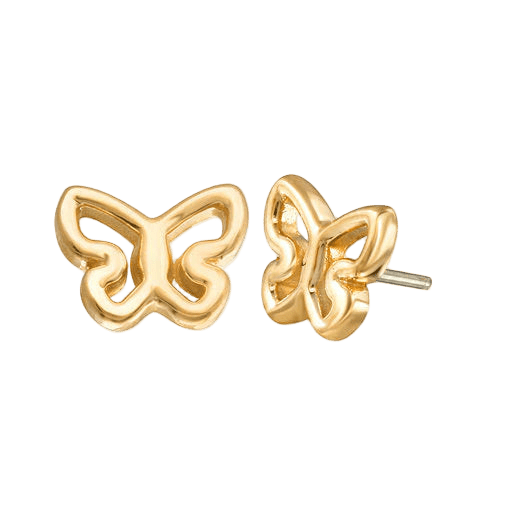Butterfly – 14K Gold Threadless & Threaded End - piercing - zone.com