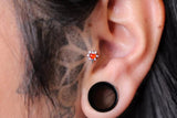 Cadence – Carnelian Heart with CZ – 14K Gold Threadless End - piercing - zone.com