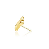 Cat Laser – Garnet CZ – 14K Gold Threadless End - piercing - zone.com