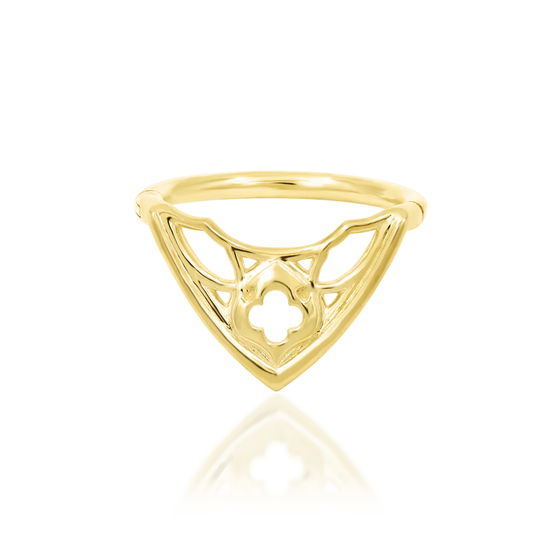 Cathedral – 14K Gold Gothic Architecture Clicker - piercing - zone.com