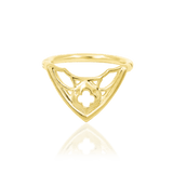 Cathedral – 14K Gold Gothic Architecture Clicker - piercing - zone.com