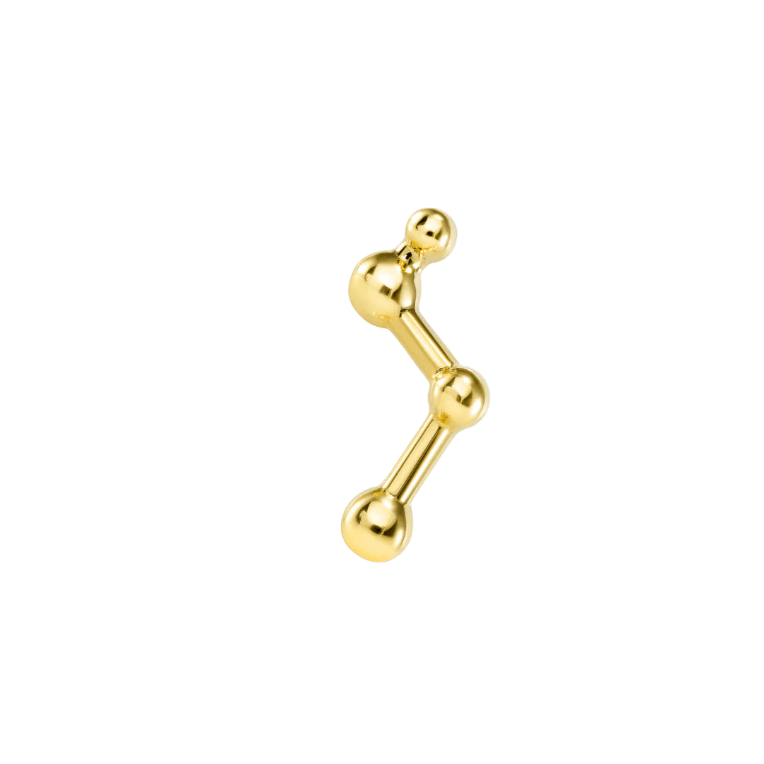 Constellation Short – 14K Gold Threadless & Threaded End - piercing - zone.com