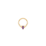 Coterie – Amethyst – 14K Gold Clicker - piercing - zone.com