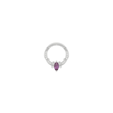 Coterie – Amethyst – 14K Gold Clicker - piercing - zone.com