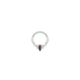 Coterie – Garnet – 14K Gold Clicker - piercing - zone.com