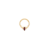 Coterie – Garnet – 14K Gold Clicker - piercing - zone.com