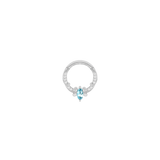Coterie – London Blue Topaz – 14K Gold Clicker - piercing - zone.com