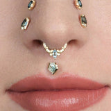 Coterie – London Blue Topaz – 14K Gold Clicker - piercing - zone.com