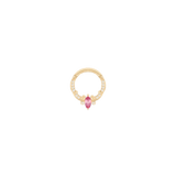 Coterie – Pink Tourmaline – 14K Gold Clicker - piercing - zone.com