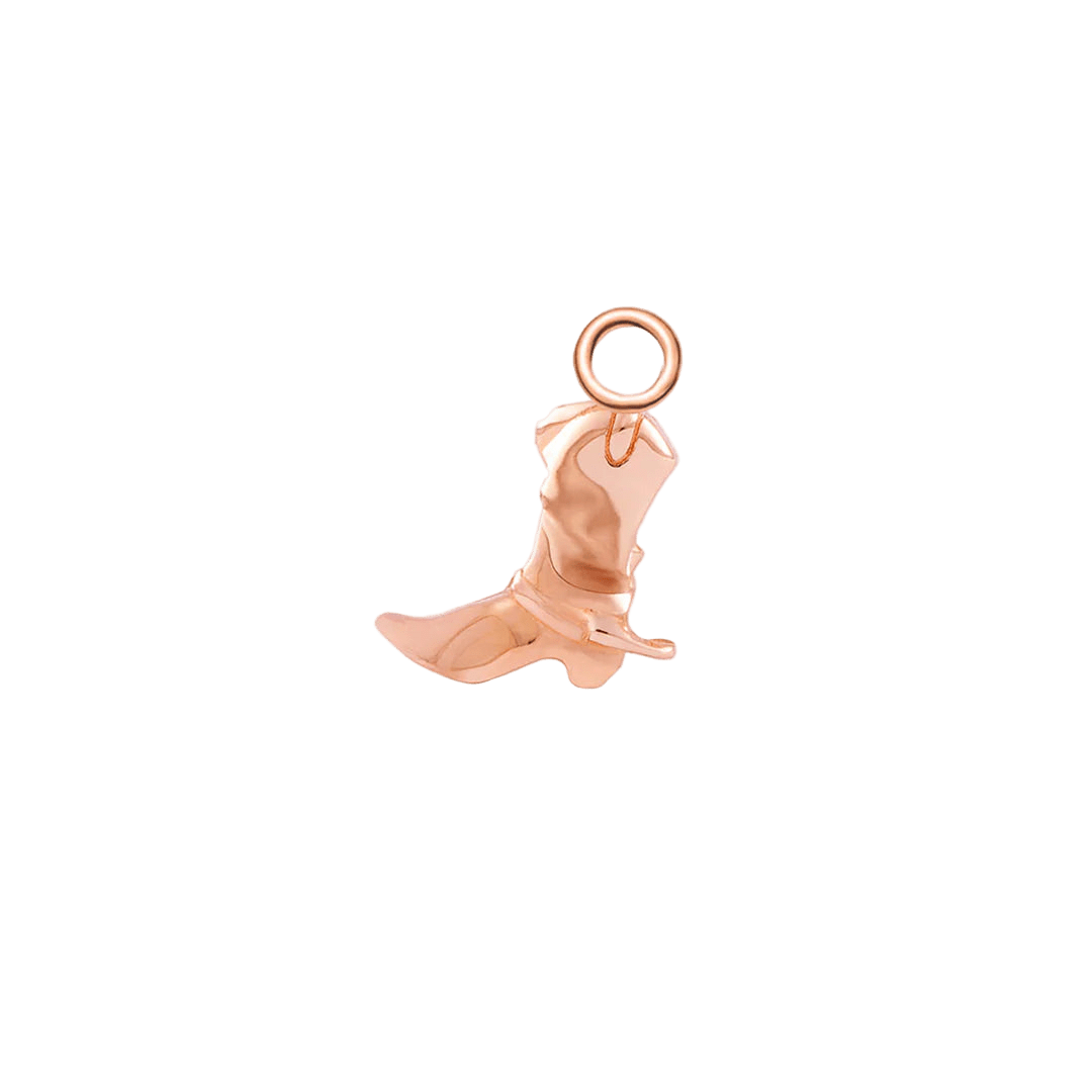 Cowgirl Boot Charm – 14K & 18K Gold - piercing - zone.com