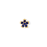 Pixie – Birthstone Floral End – 14K Gold Threadless Jewelry