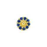 Daisy – 14K/18K Gold CZ Flower Threadless End - piercing - zone.com