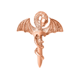 Dragon Sword – 14K Gold Threadless & Threaded End - piercing - zone.com