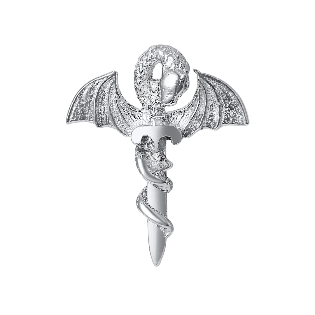 Dragon Sword – 14K Gold Threadless & Threaded End - piercing - zone.com