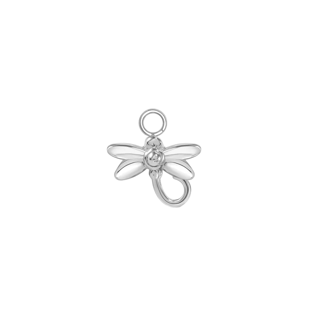 Dragonfly – 14K & 18K Gold Charm - piercing - zone.com
