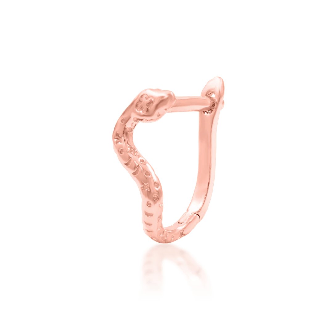 Dusa – Celestial Serpent – 14K Gold Threadless End - piercing - zone.com