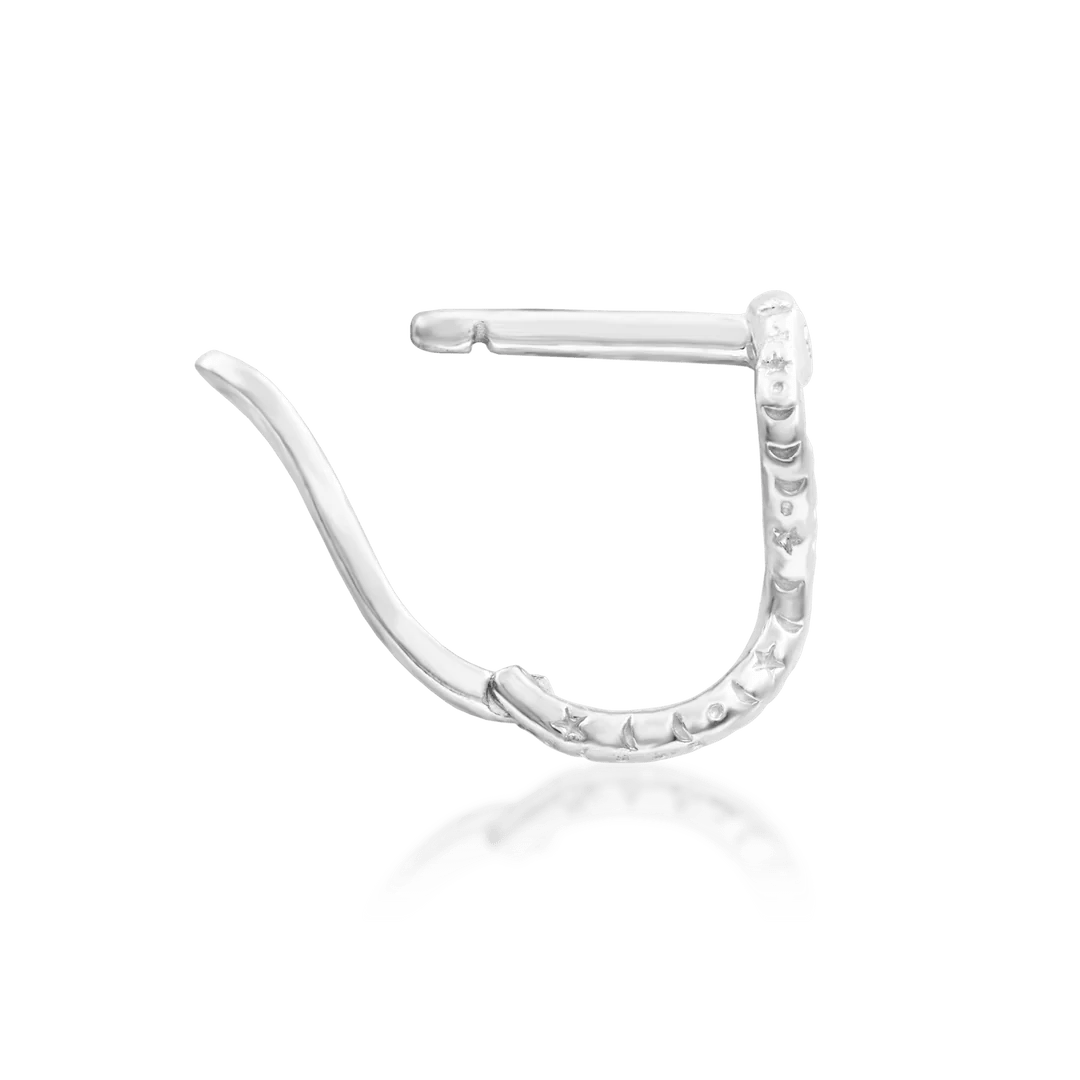 Dusa – Celestial Serpent – 14K Gold Threadless End - piercing - zone.com