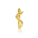 Dusa – Celestial Serpent – 14K Gold Threadless End - piercing - zone.com