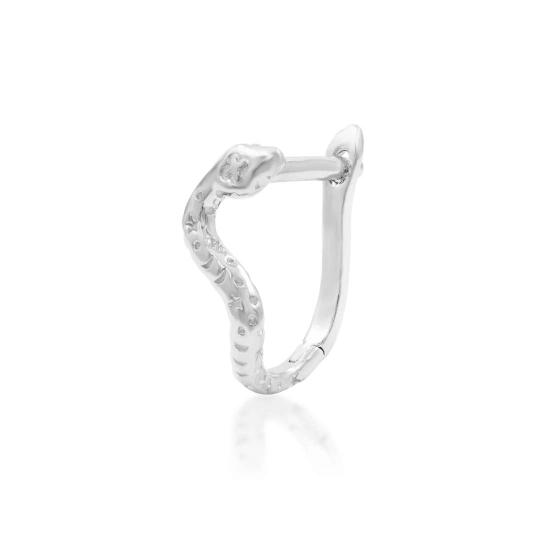 Dusa – Celestial Serpent – 14K Gold Threadless End - piercing - zone.com