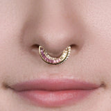 Echelon – Amethyst – 14K Gold Clicker - piercing - zone.com