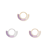 Echelon – Amethyst – 14K Gold Clicker - piercing - zone.com