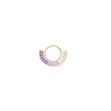 Echelon – Amethyst – 14K Gold Clicker - piercing - zone.com
