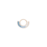 Echelon – London Blue Topaz – 14K Gold Clicker - piercing - zone.com