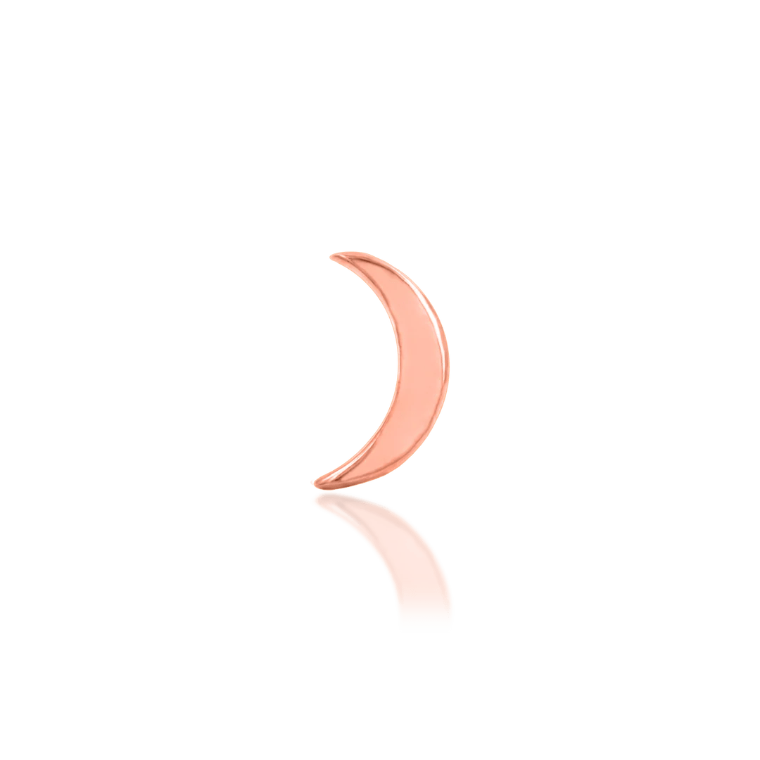 Elrond – 14K Gold Crescent Threadless End - piercing - zone.com