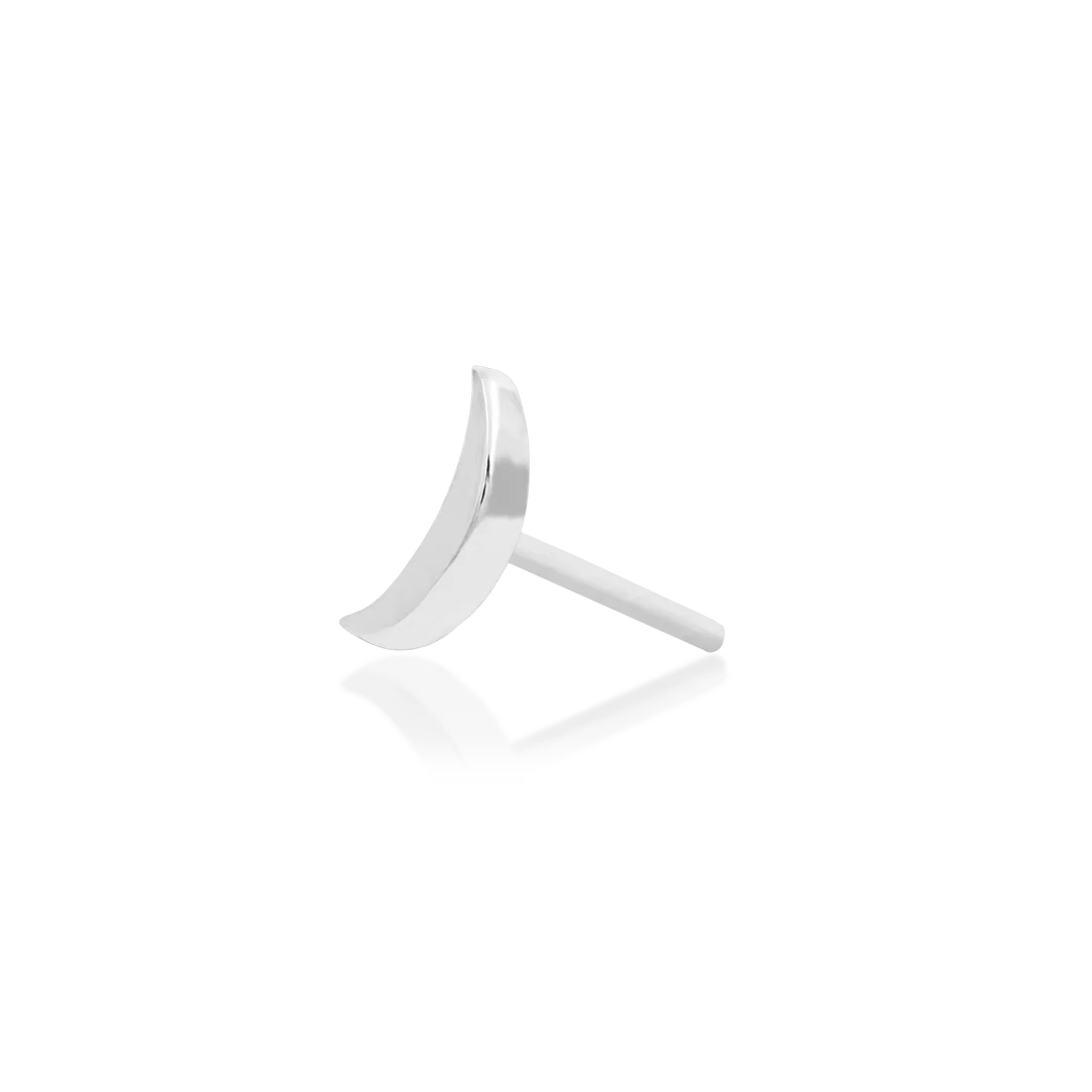 Elrond – 14K Gold Crescent Threadless End - piercing - zone.com